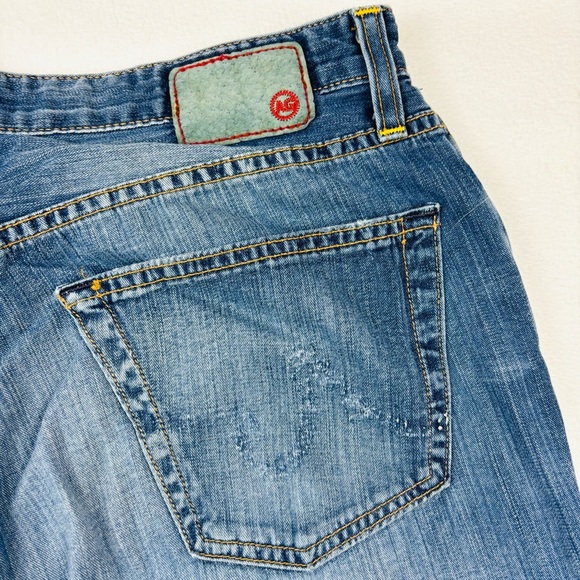 Adriano Goldschmied The Symbol Button Fly Faded Straight Leg Jeans (31/32) - Picture 9 of 16